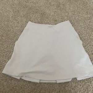 White golf skirt